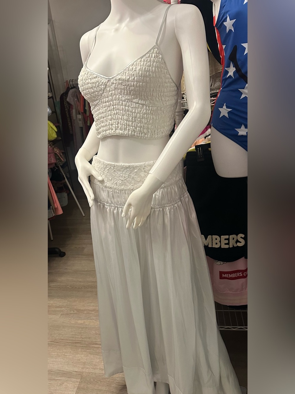 Free People S set top and long skirt